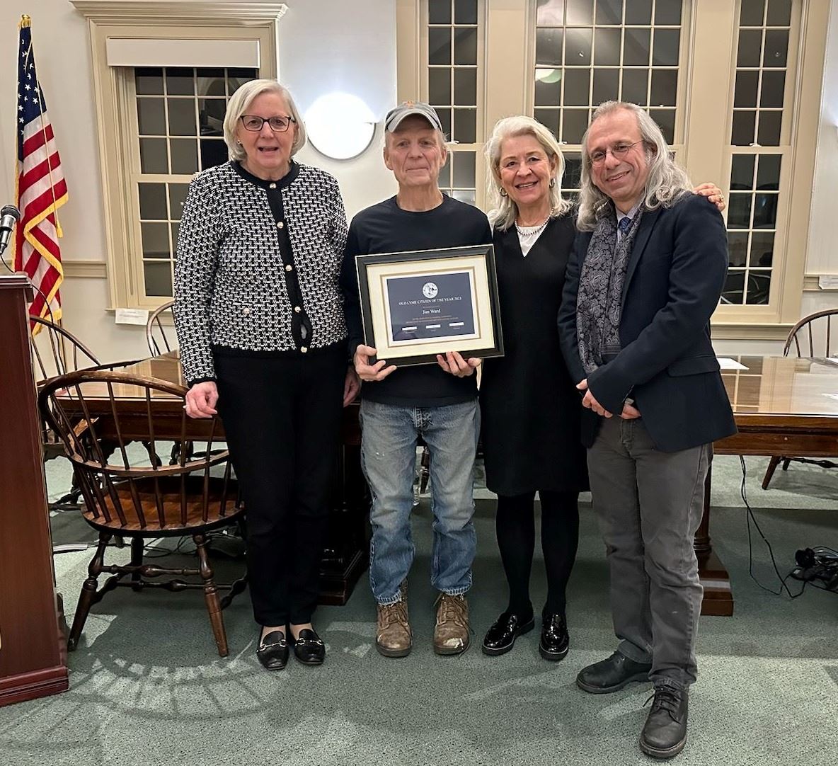 citizen of the year with the board of selectmen
