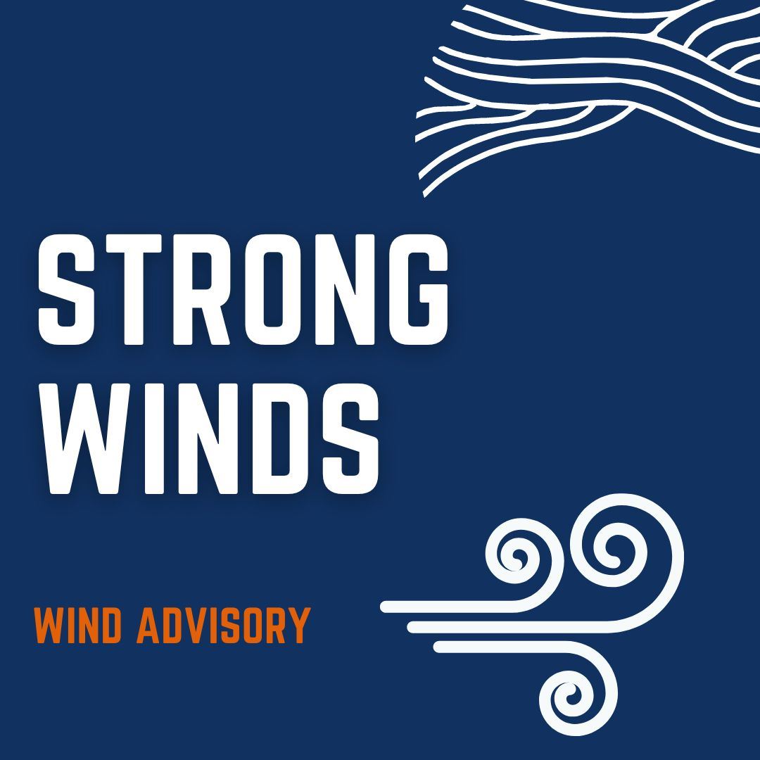 Strong Winds Warning graphic