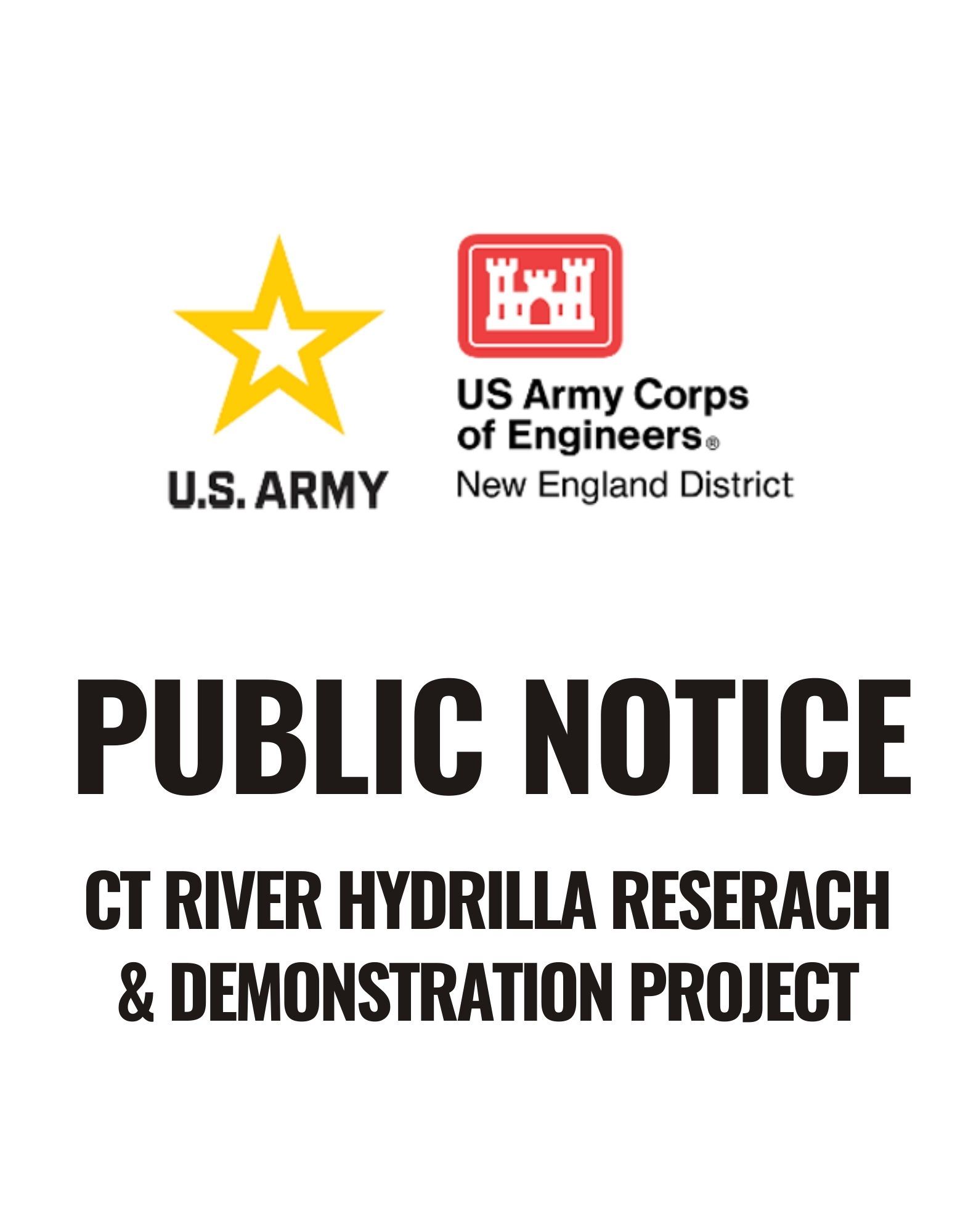 US Army Corps Hydrilla Research Study graphic