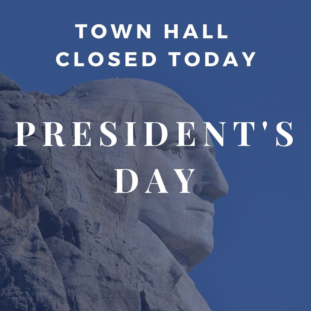 Closing Presidents Day graphic