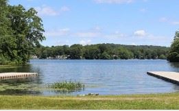 photo of Hains Park View from shore, looking out at lake