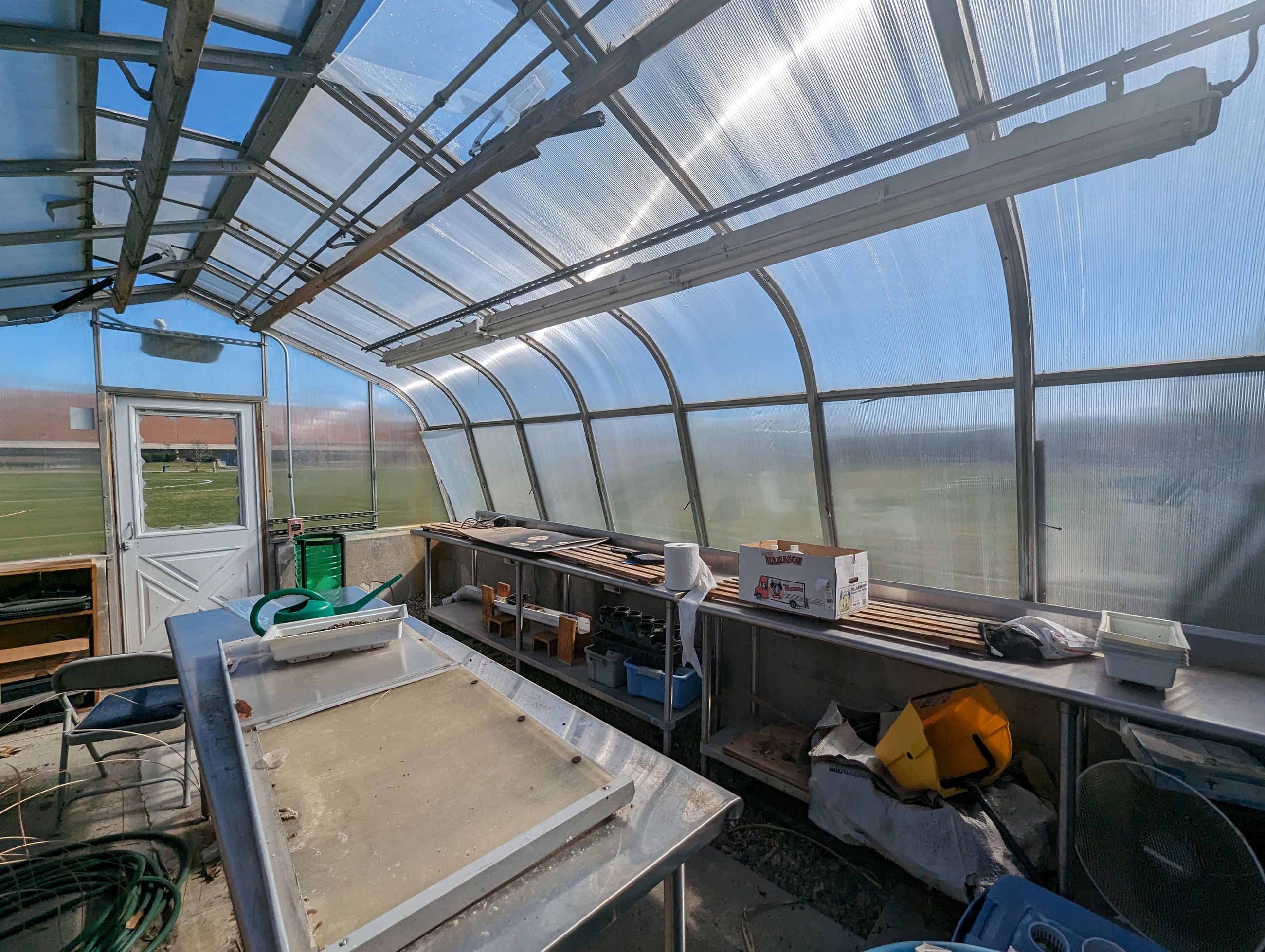 Lyme Old Lyme Middle School Greenhouse interior photo