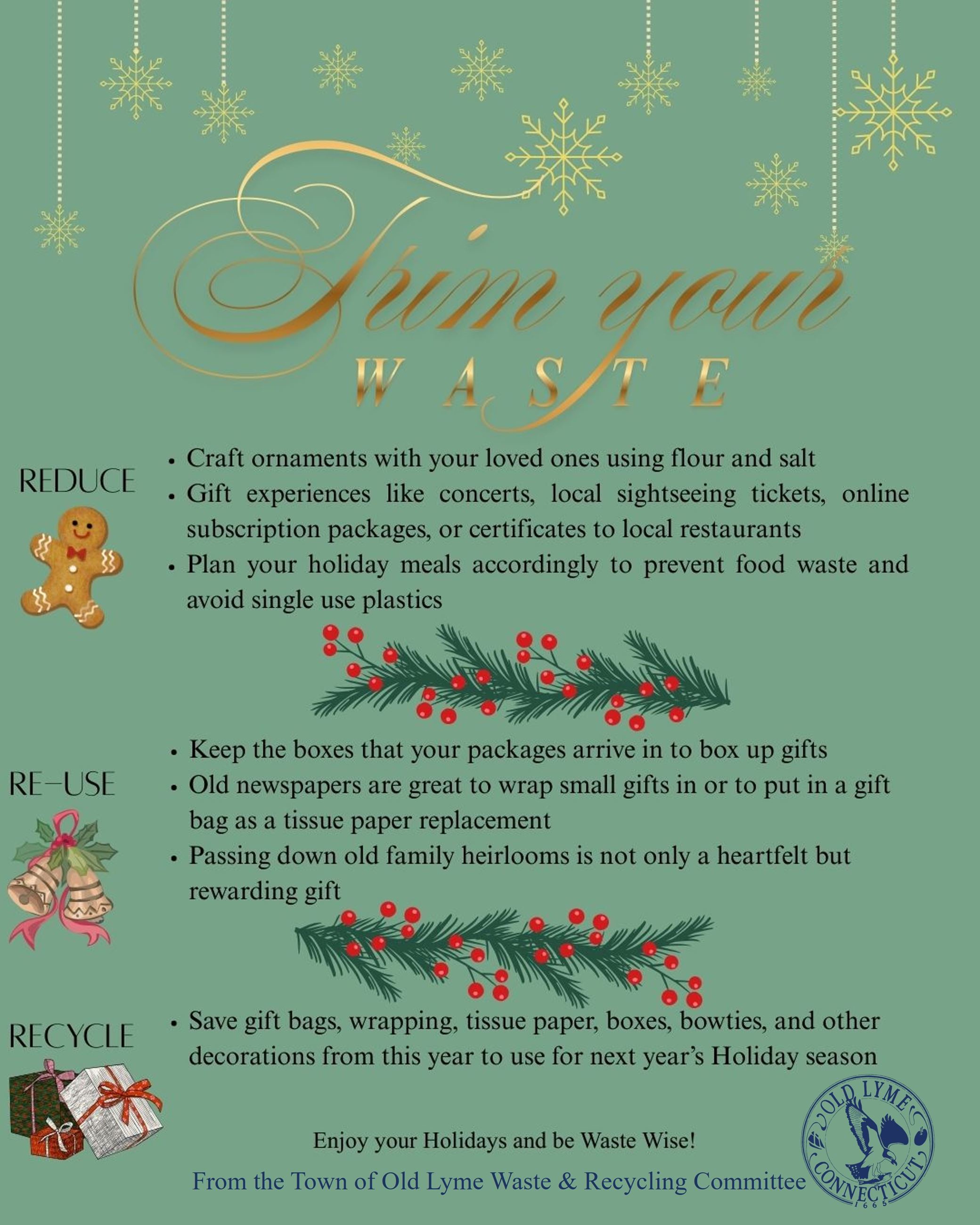 Holiday Waste Wise Graphic